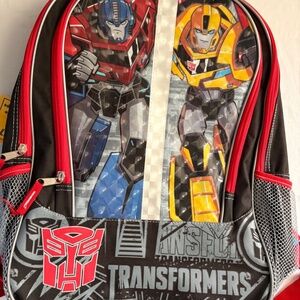 Transformers Backpack Robots In Disguise Mesh Pockets Reflective Strips NWT